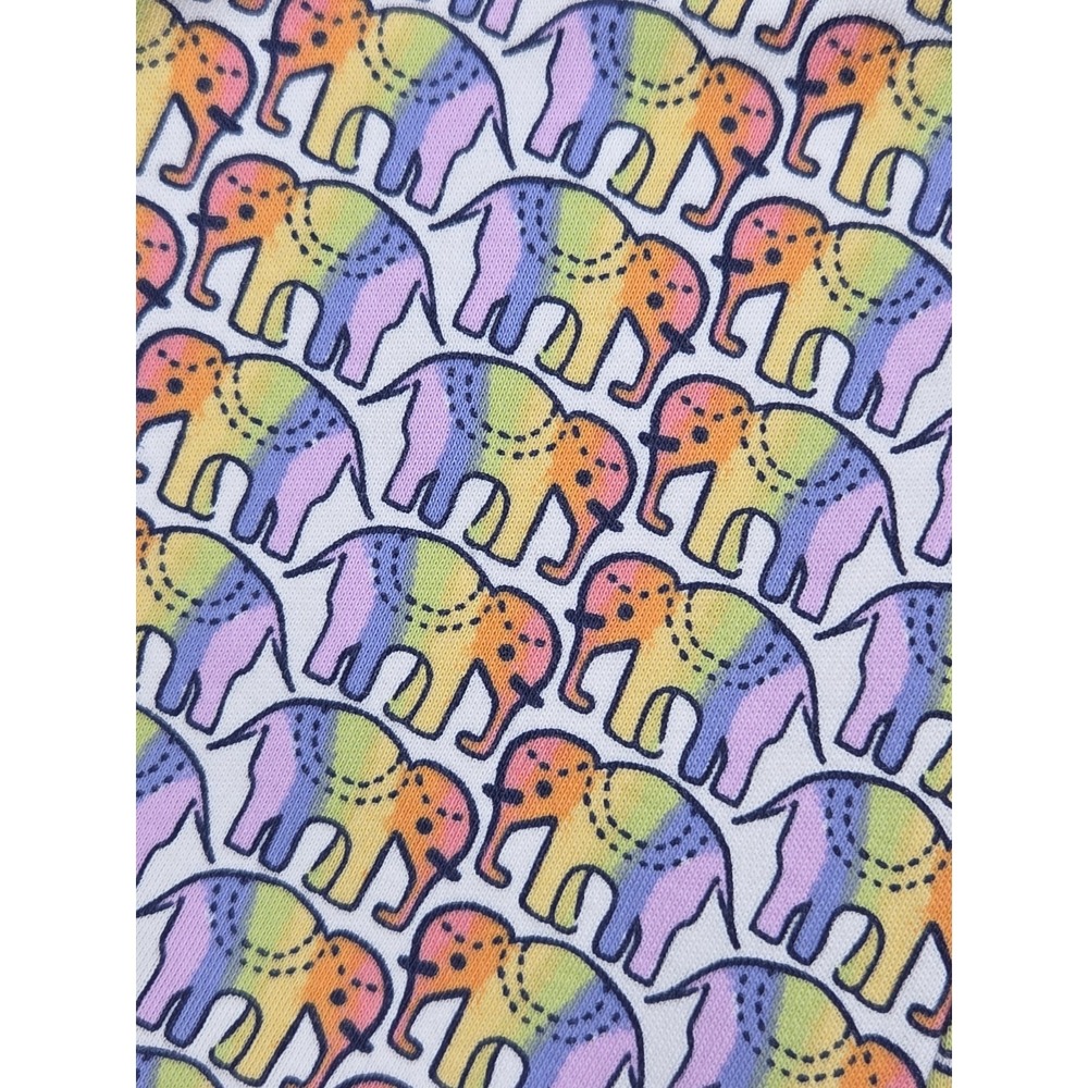 Roller Rabbit Hathi Tie Dye Daze Haze Elephant Pajama Pants Sz L LARGE SOLD OUT